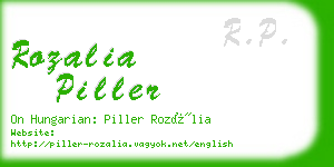 rozalia piller business card